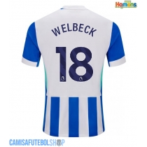 Camisa de time de futebol Brighton Danny Welbeck #18 Replicas 1º Equipamento 2025-26 Manga Curta